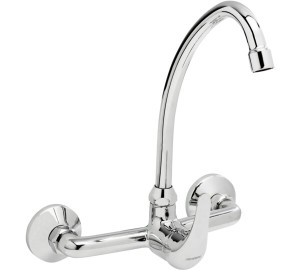 Grifo de cocina monomando mural 8" Cromado Ge2